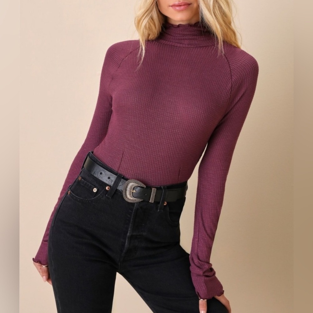 Intimately Free People | Make It Easy Long Sleeve | Turtleneck Top | NWOT